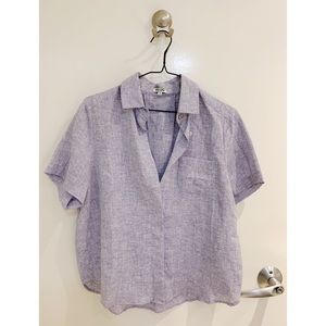 Kenzo linen cropped shirt